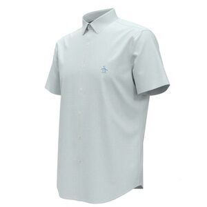 Original Penguin short sleeve button shirt, green